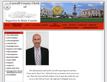 Tablet Screenshot of carrollcountyclerk.com